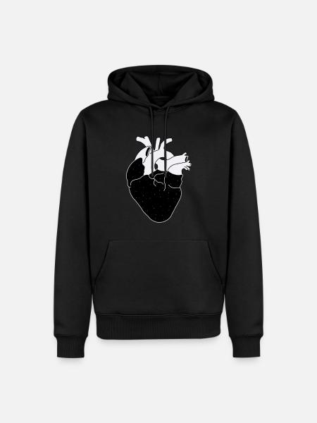 Galactic heart - Men’s Premium Organic Hoodie - black