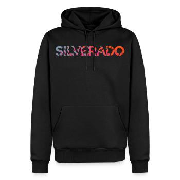 Silverado - Männer Premium Bio Hoodie - Schwarz - Vorne - Nico (187cm)