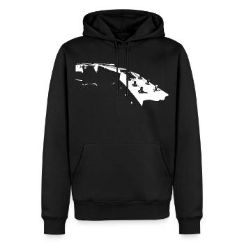 LesPaul Guitar Gitarre Musik Geschenk - Männer Premium Bio Hoodie - Schwarz - Vorne - Nico (187cm)