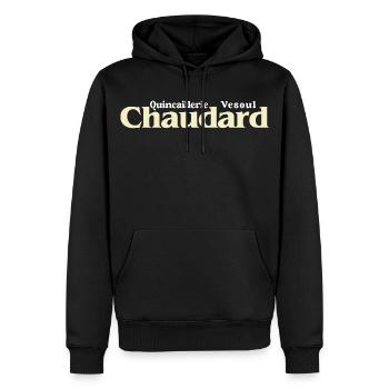 Quincaillerie Chaudard Vesoul Film Culte Compagnie - Sweat à capuche Premium bio Homme - noir - Devant - Nico (187cm)