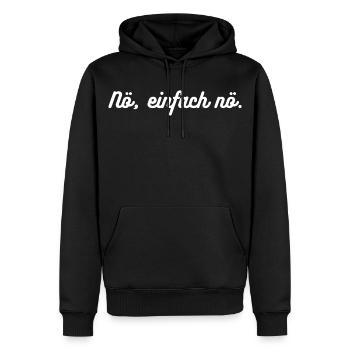 Heimatliebe Nord - Männer Premium Bio Hoodie - Schwarz - Vorne - Nico (187cm)
