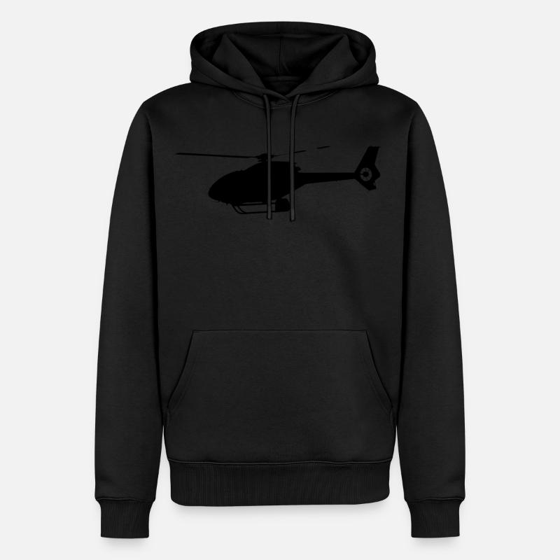 Hubschrauber 120 - Männer Premium Bio Hoodie - Schwarz