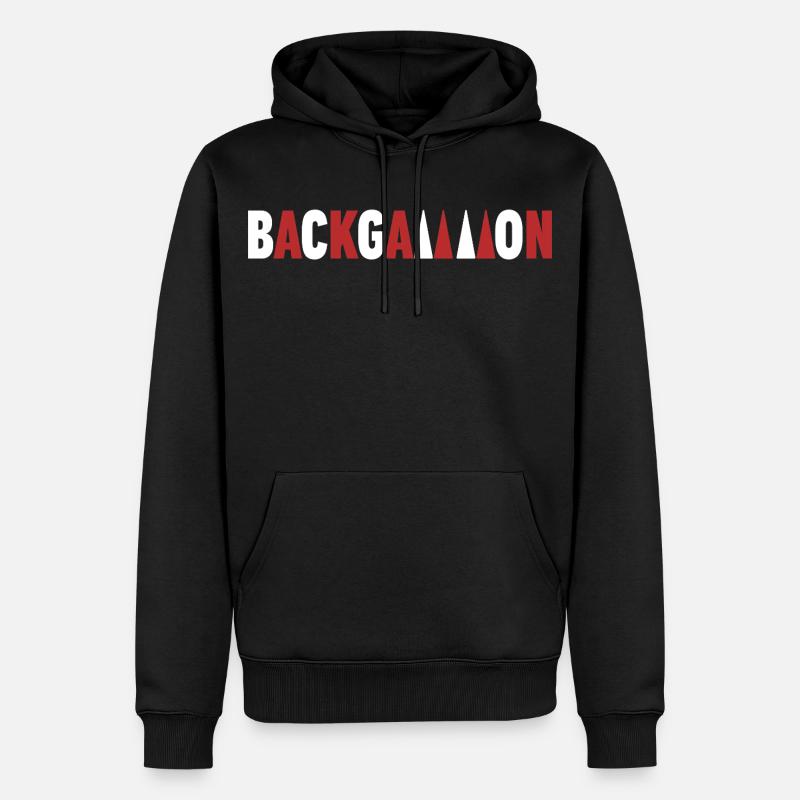 Backgammon - Männer Premium Bio Hoodie - Schwarz