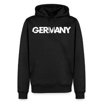 Germany Back - Men’s Premium Organic Hoodie - black - Front - Nico (187cm)