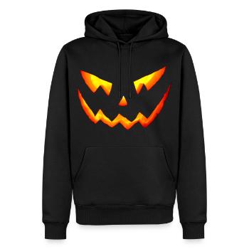 des halloween horror - Männer Premium Bio Hoodie - Schwarz - Vorne - Nico (187cm)