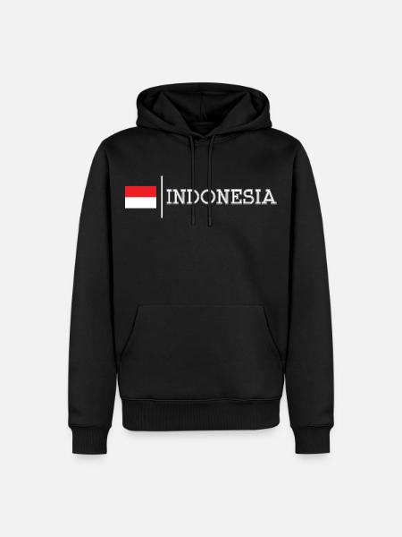 Indonesia - Men’s Premium Organic Hoodie - black