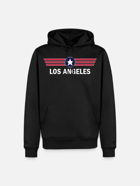 Los Angeles - Men’s Premium Organic Hoodie - black