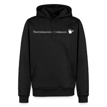Überlebensrate Unbekannt Pflanzen Gärtner Humor - Männer Premium Bio Hoodie - Schwarz - Vorne - Nico (187cm)