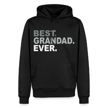 Best Grandad Ever T-shirt - Father's Day - Sweat à capuche Premium bio Homme - noir - Devant - Nico (187cm)