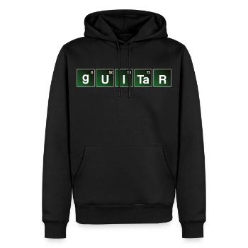 Guitar Bad Periodic Table Guitar Shirt - Men’s Premium Organic Hoodie - black - Front - Nico (187cm)