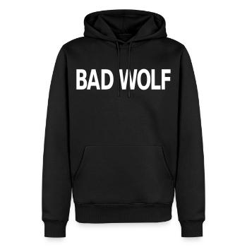 Bad Wolf - Men’s Premium Organic Hoodie - black - Front - Nico (187cm)