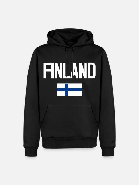 Finns - Men’s Premium Organic Hoodie - black