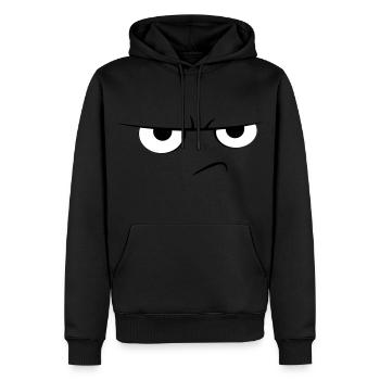 Beleidigt Cartoon - Männer Premium Bio Hoodie - Schwarz - Vorne - Nico (187cm)