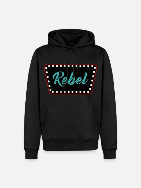 Rockabilly Rockabella Psychobilly - Men’s Premium Organic Hoodie - black