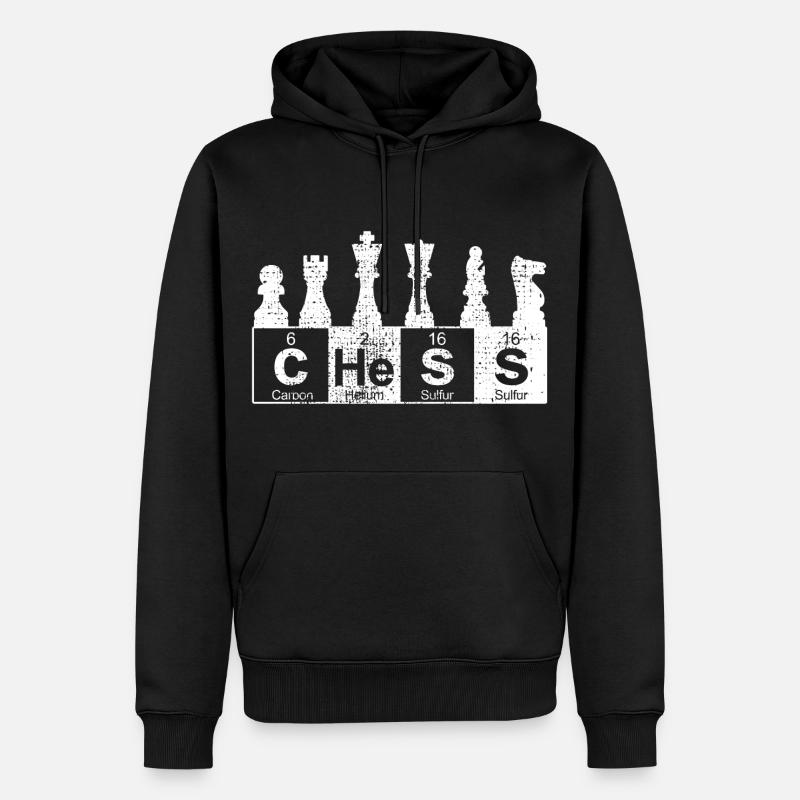 Science Schach Nerd - Männer Premium Bio Hoodie - Schwarz