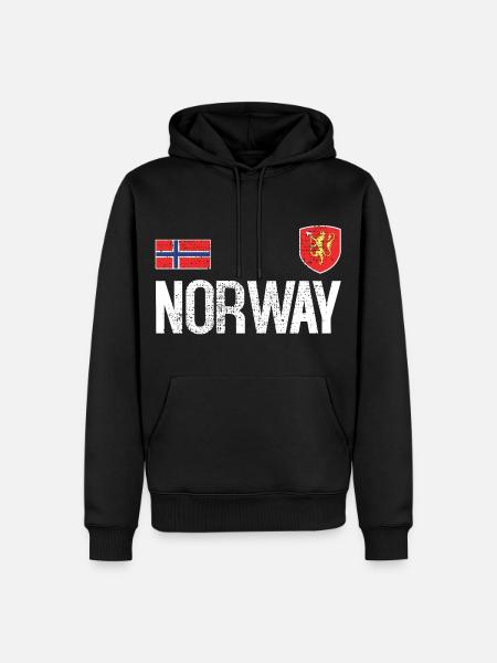 Norway jersey - Men’s Premium Organic Hoodie - black
