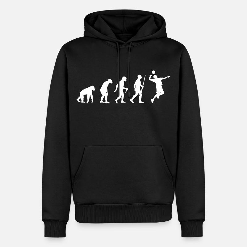 Volleyballer Evolution - Sweat à capuche Premium bio Homme - noir