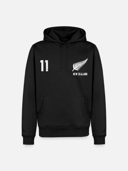 Neuseeland - Männer Premium Bio Hoodie - Schwarz