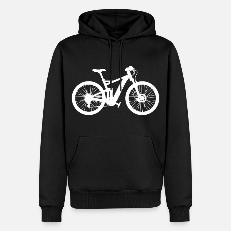 Vélo Vélo Cyclisme - Sweat à capuche Premium bio Homme - noir