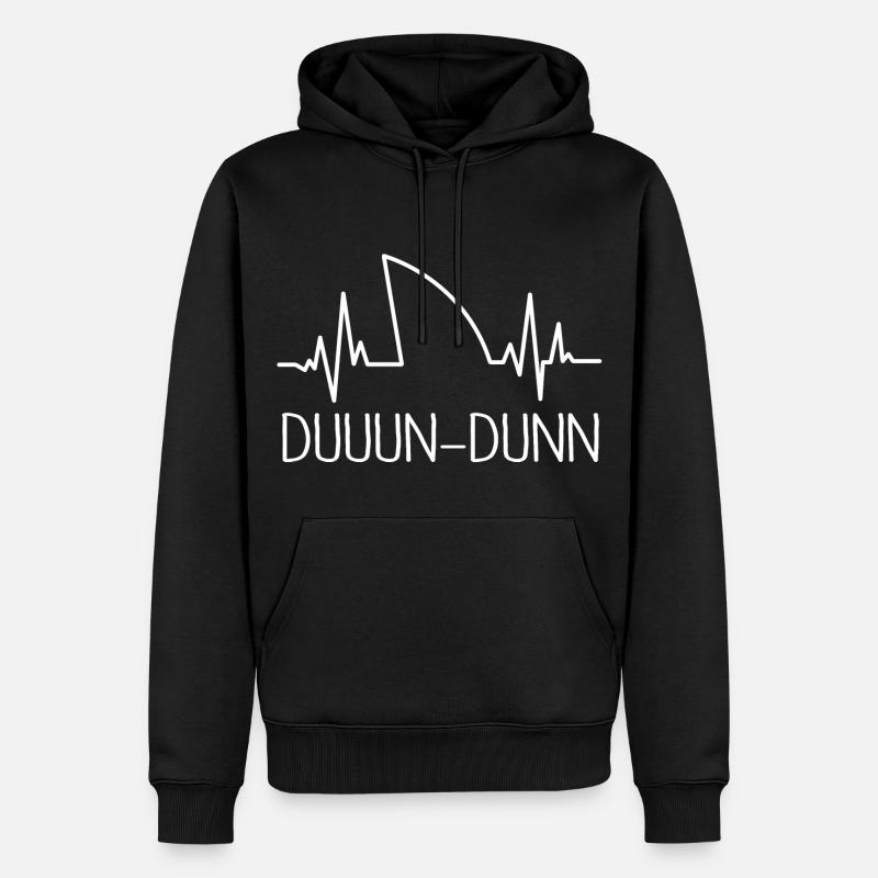 requin - Sweat à capuche Premium bio Homme - noir