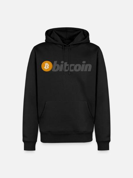 Bitcoin - Männer Premium Bio Hoodie - Schwarz
