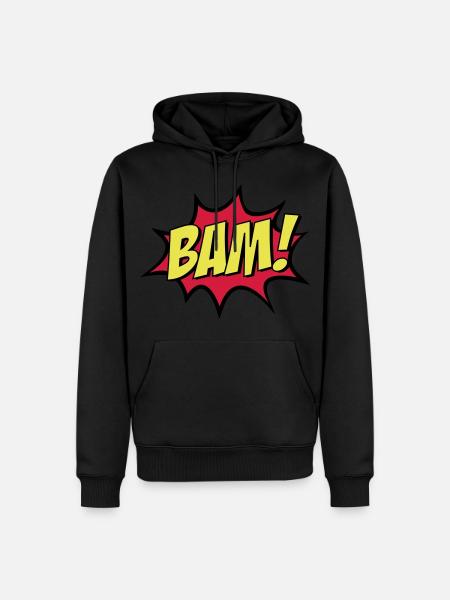 BAM ! - Sweat à capuche Premium bio Homme - noir