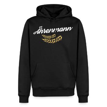 Ährenmann - oreille à qui l'honneur est due - Sweat à capuche Premium bio Homme - noir - Devant - Nico (187cm)