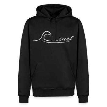 Surfer Ozean Wellenreiten Geschenk Welle shaka - Männer Premium Bio Hoodie - Schwarz - Vorne - Nico (187cm)