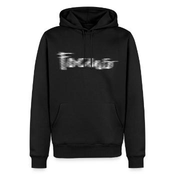 Focus - Men’s Premium Organic Hoodie - black - Front - Nico (187cm)