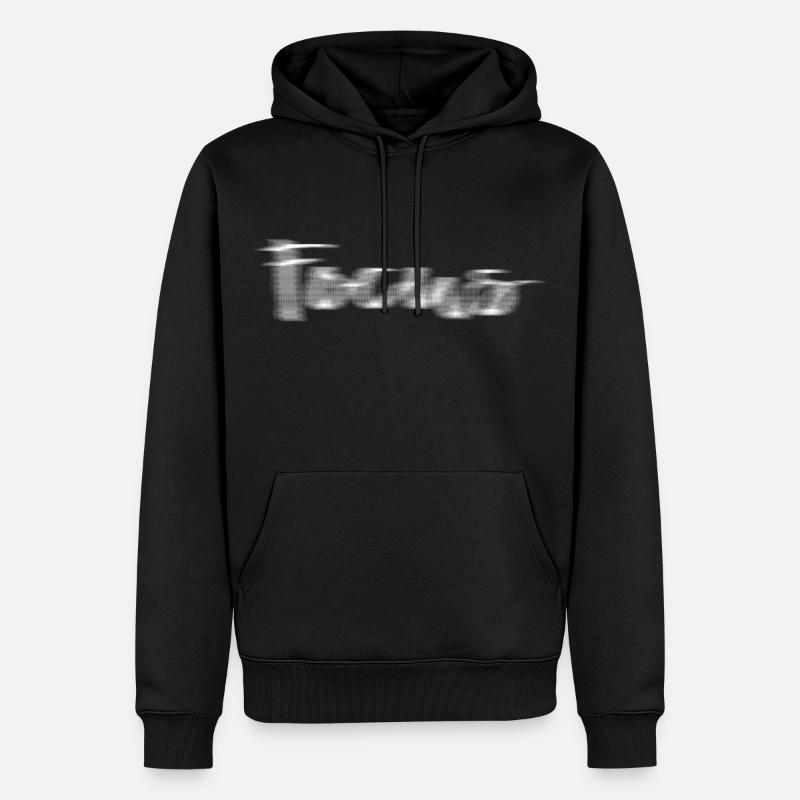 foyer - Sweat à capuche Premium bio Homme - noir