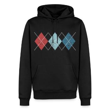 Rockabilly Retro Style - Men’s Premium Organic Hoodie - black - Front - Nico (187cm)