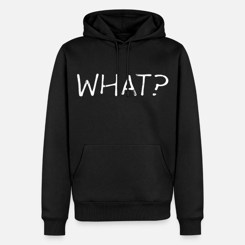 Fragezeichen - Männer Premium Bio Hoodie - Schwarz