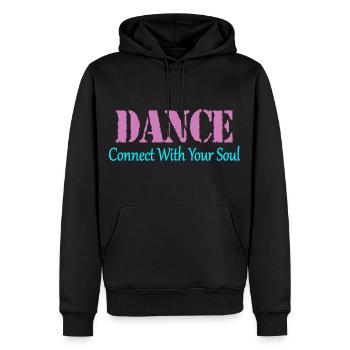 Dance - Men’s Premium Organic Hoodie - black - Front - Nico (187cm)