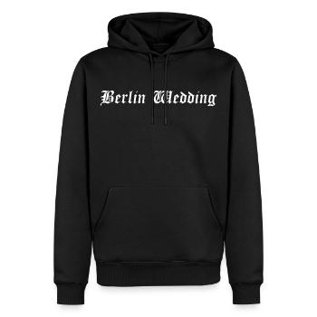 Berlin Wedding | Wedding in Berlin - Men’s Premium Organic Hoodie - black - Front - Nico (187cm)
