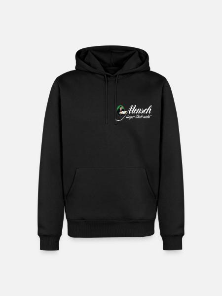 Mensch ärgere dich nicht Lettrage classique - Sweat à capuche Premium bio Homme - noir