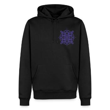 Style Mandala - Sweat à capuche Premium bio Homme - noir - Devant - Nico (187cm)