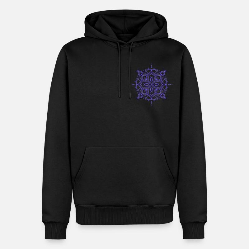 Mandala style - Männer Premium Bio Hoodie - Schwarz