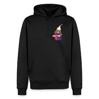 Sketchjoggel - Männer Premium Bio Hoodie - Schwarz - Vorne - Nico (187cm)