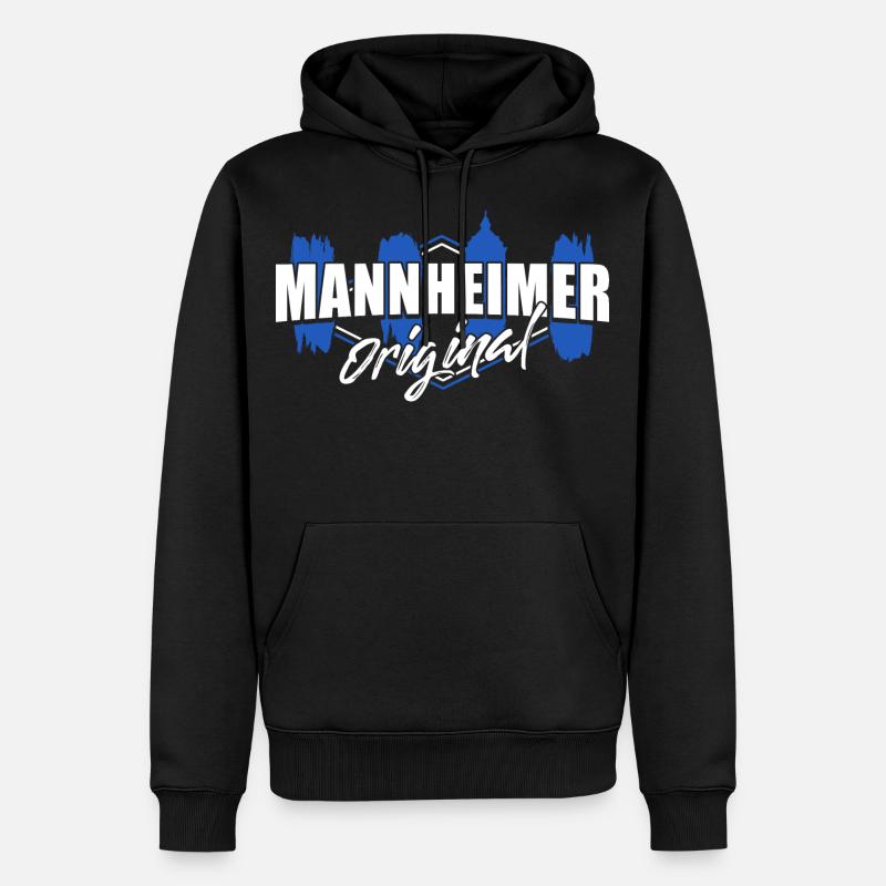 mannheimer original - Sweat à capuche Premium bio Homme - noir