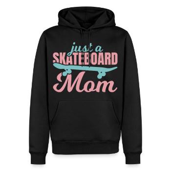 Skateboard Mutter - Männer Premium Bio Hoodie - Schwarz - Vorne - Nico (187cm)