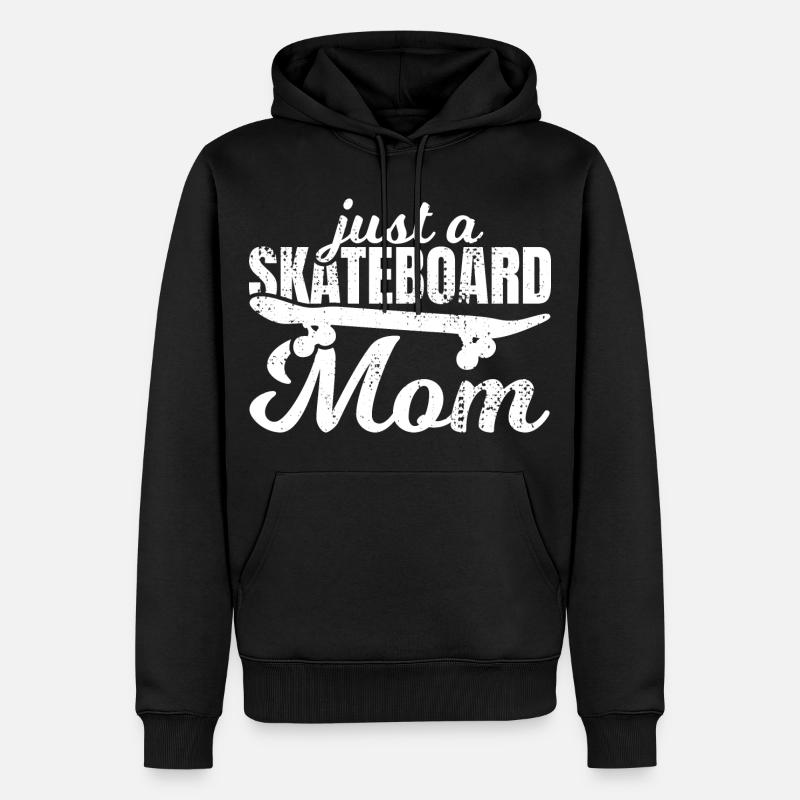 Nur eine Skateboard Mutter - Männer Premium Bio Hoodie - Schwarz