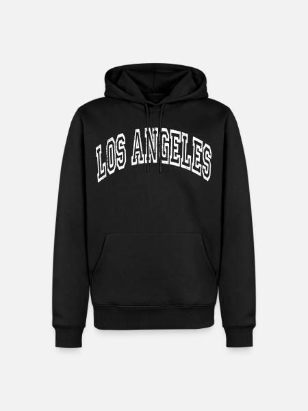 Los Angeles - Men’s Premium Organic Hoodie - black
