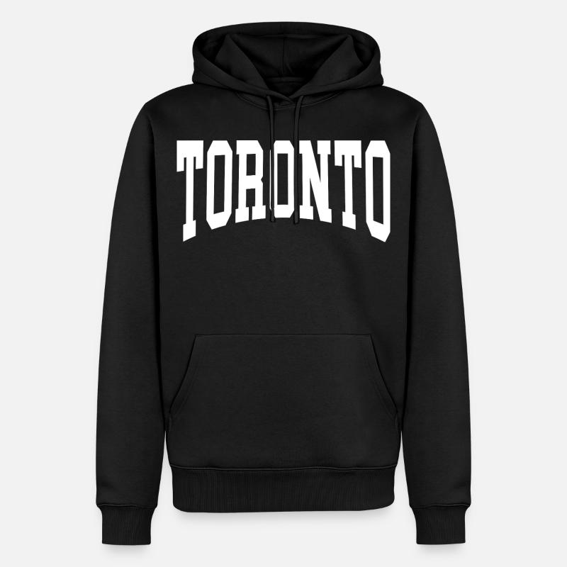 Toronto - Männer Premium Bio Hoodie - Schwarz