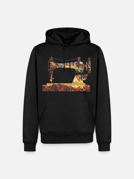 sewing machine - Men’s Premium Organic Hoodie - black