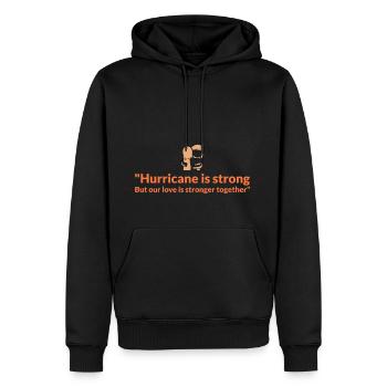 1000015804 - Männer Premium Bio Hoodie - Schwarz - Vorne - Nico (187cm)