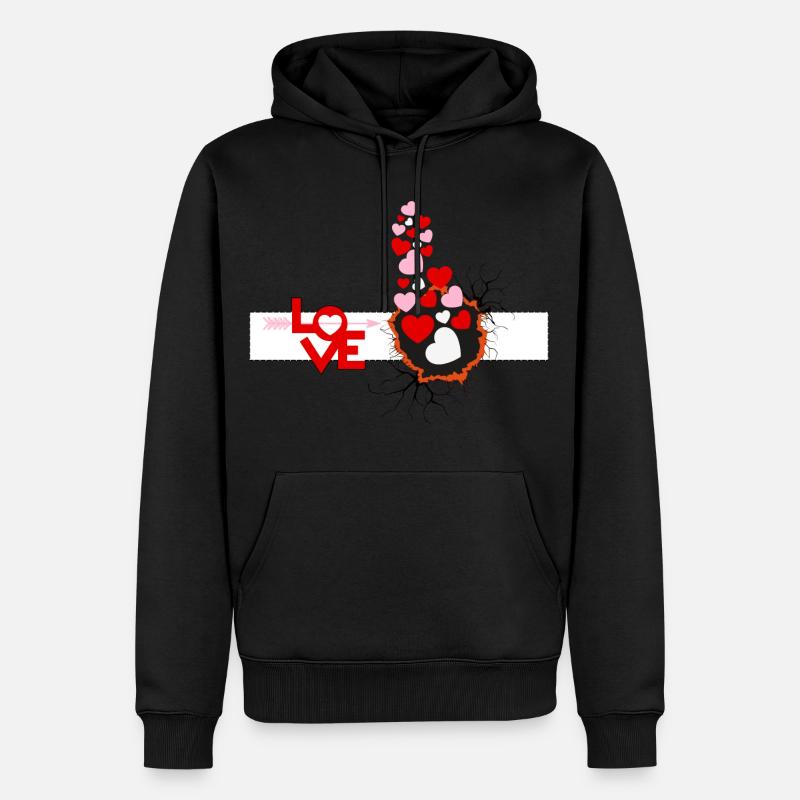 L’amour est l’amour - Sweat à capuche Premium bio Homme - noir