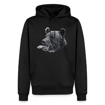 PEDRO Head Blade SW - Sweat à capuche Premium bio Homme - noir - Devant - Nico (187cm)