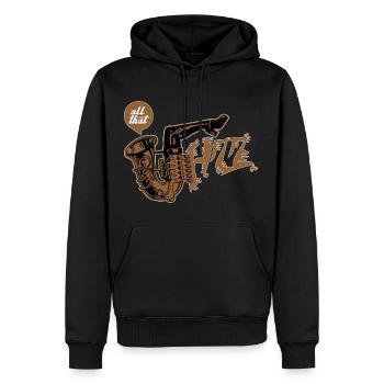 All that jazz - Men’s Premium Organic Hoodie - black - Front - Nico (187cm)
