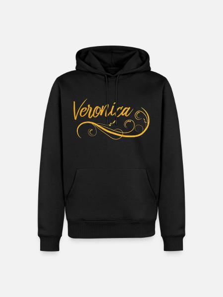 Veronica - Men’s Premium Organic Hoodie - black