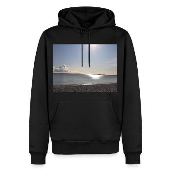 L’amour de la mer Baltique - Sweat à capuche Premium bio Homme - noir - Devant - Nico (187cm)